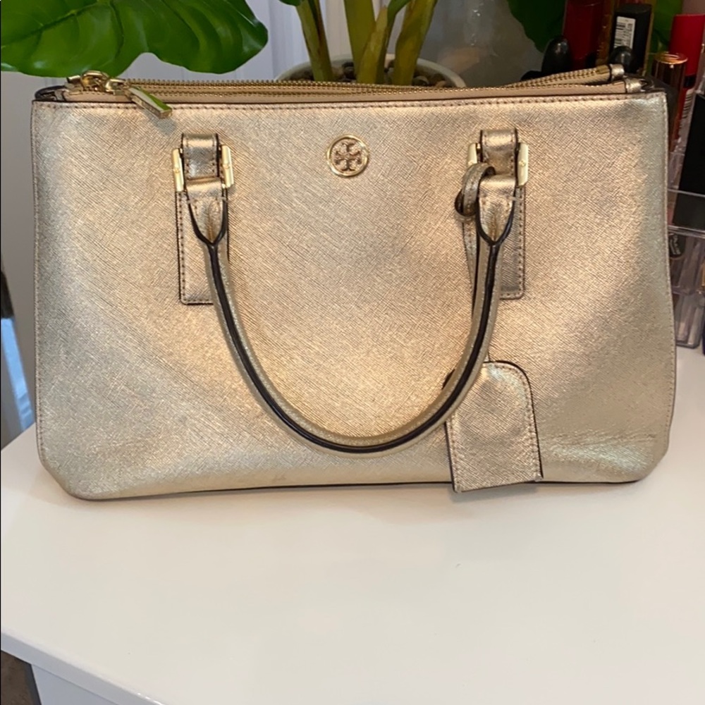 TORY BURCH DOUBLE ZIP ROBINSON BAG